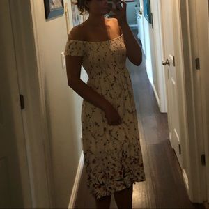 Midi flowy floral dress